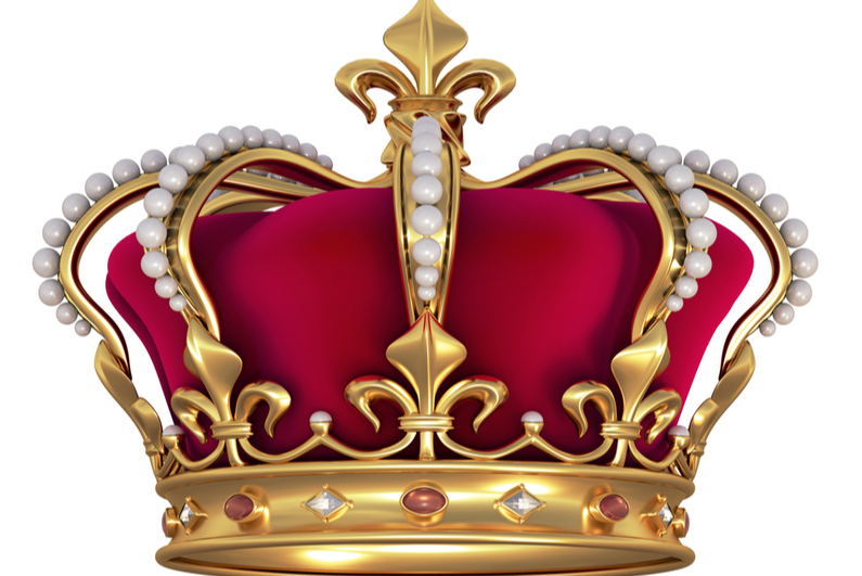 Gold crown with jewels