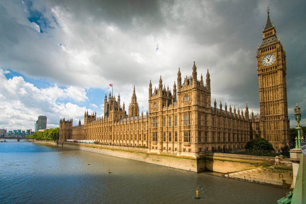 The Houses of Parliament in Westminster